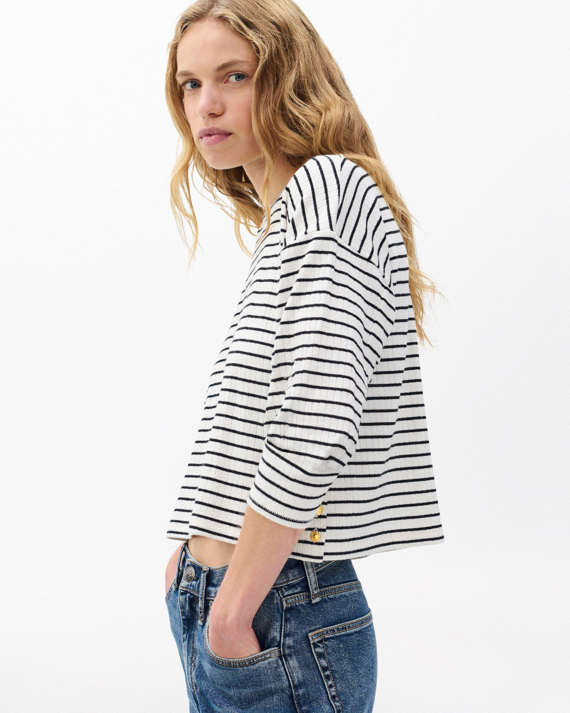 The Knit Striped Long-Sleeve Tee - 5