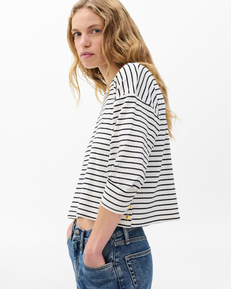 The Knit Striped Long-Sleeve Tee 5