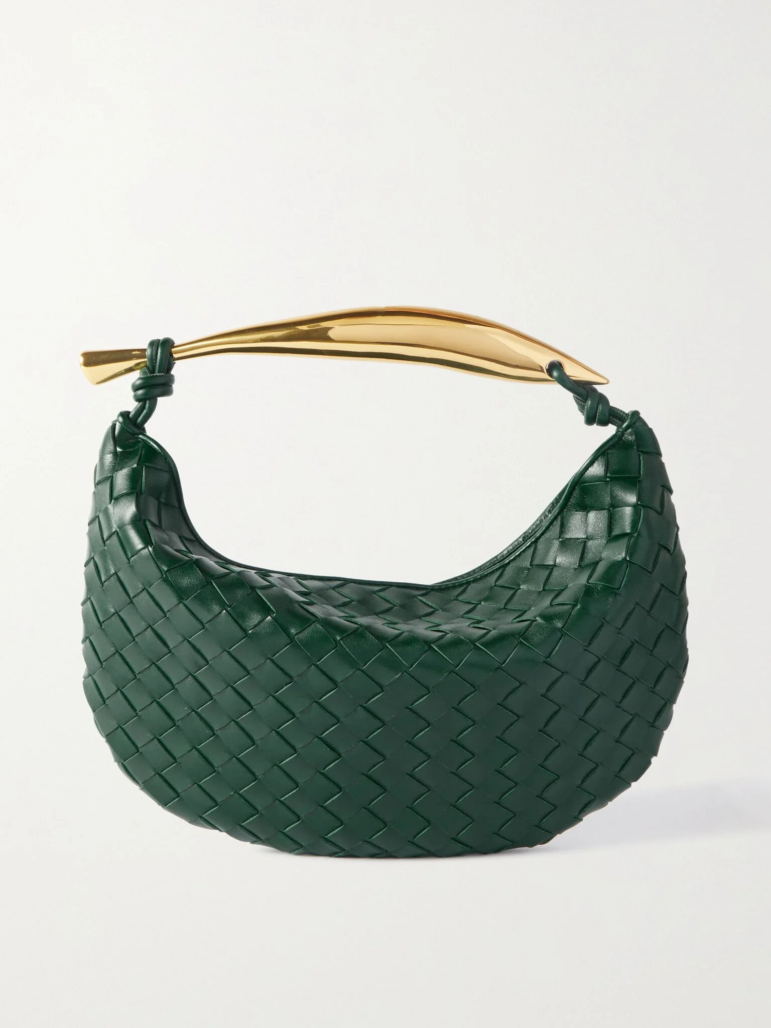 Sardine small intrecciato leather tote Green - 1