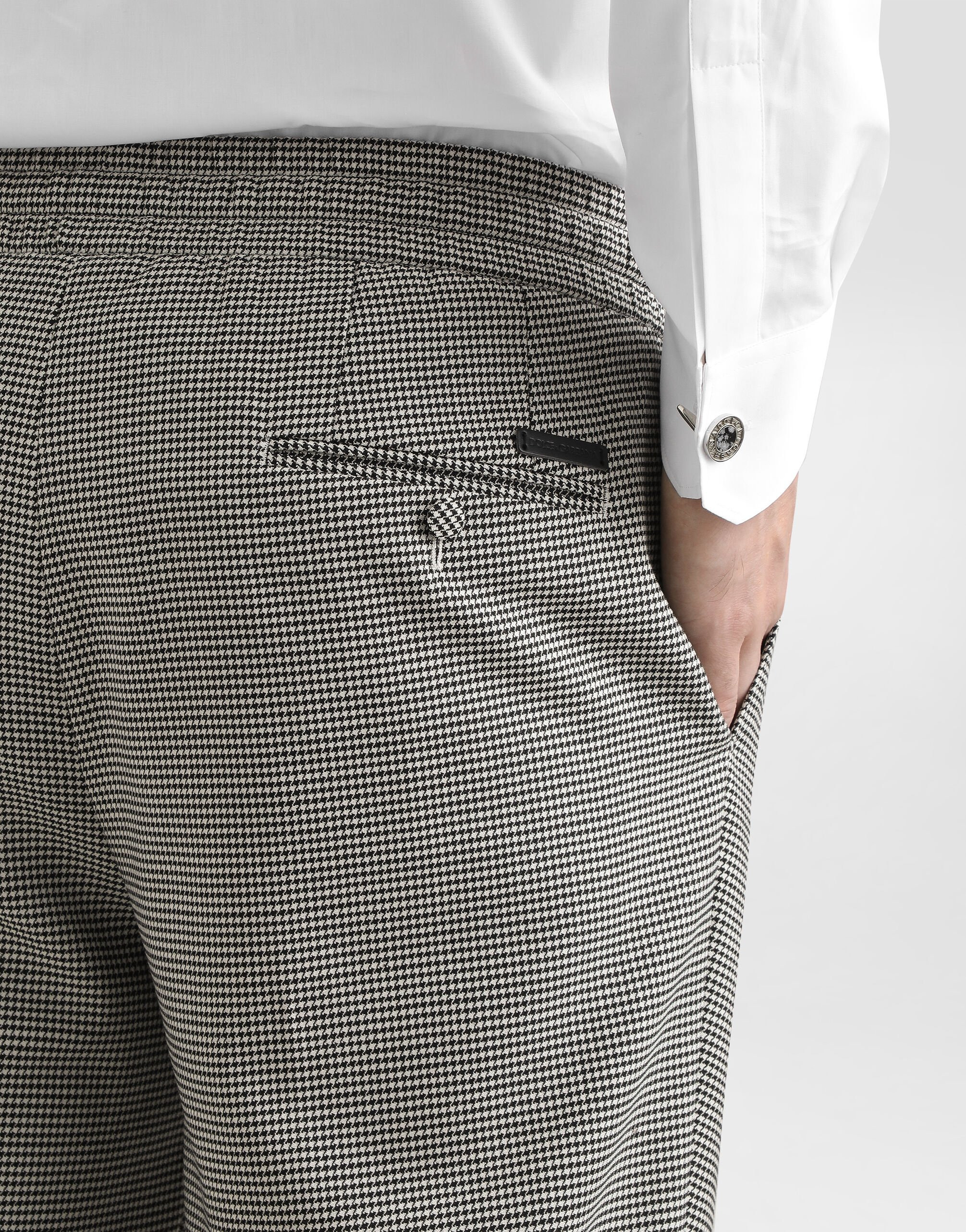 Wool houndstooth joggers - 3