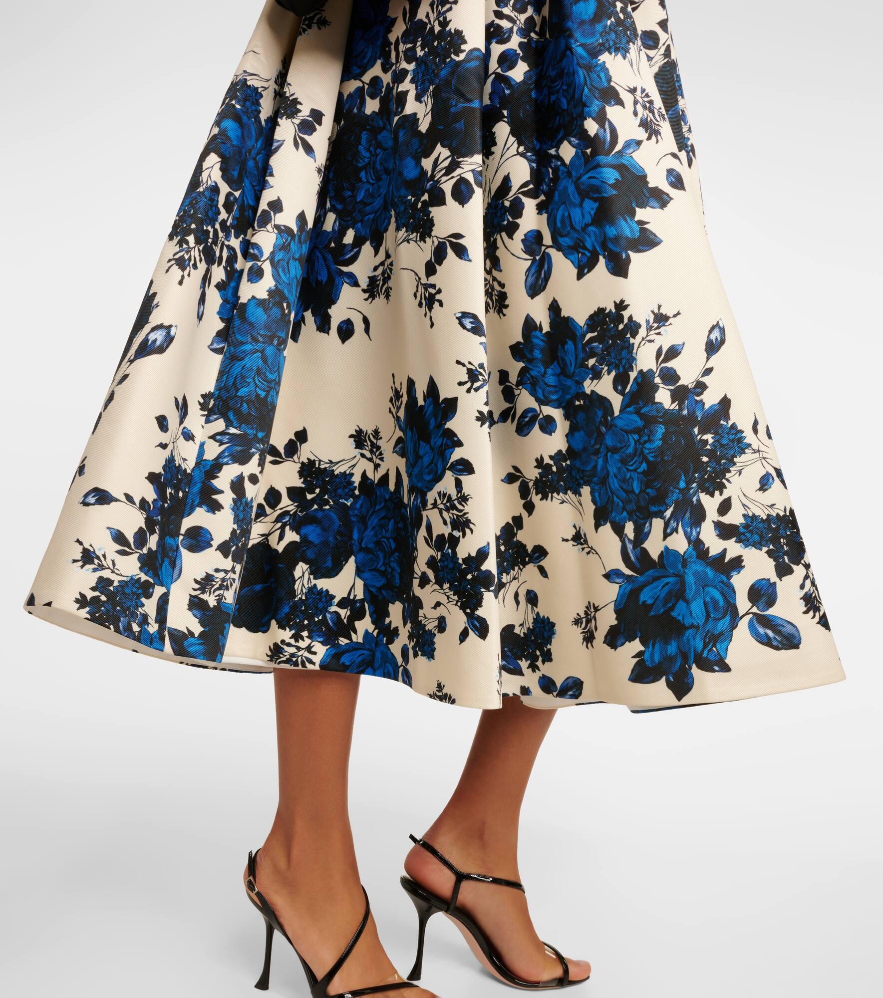 Annie floral taffeta midi dress - 5