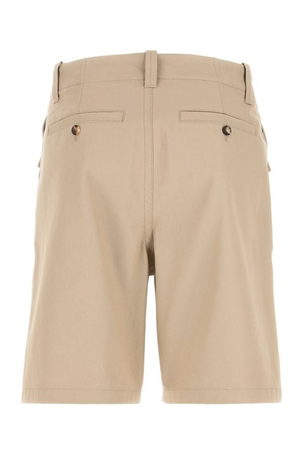 Cappuccino cotton bermuda shorts - 3