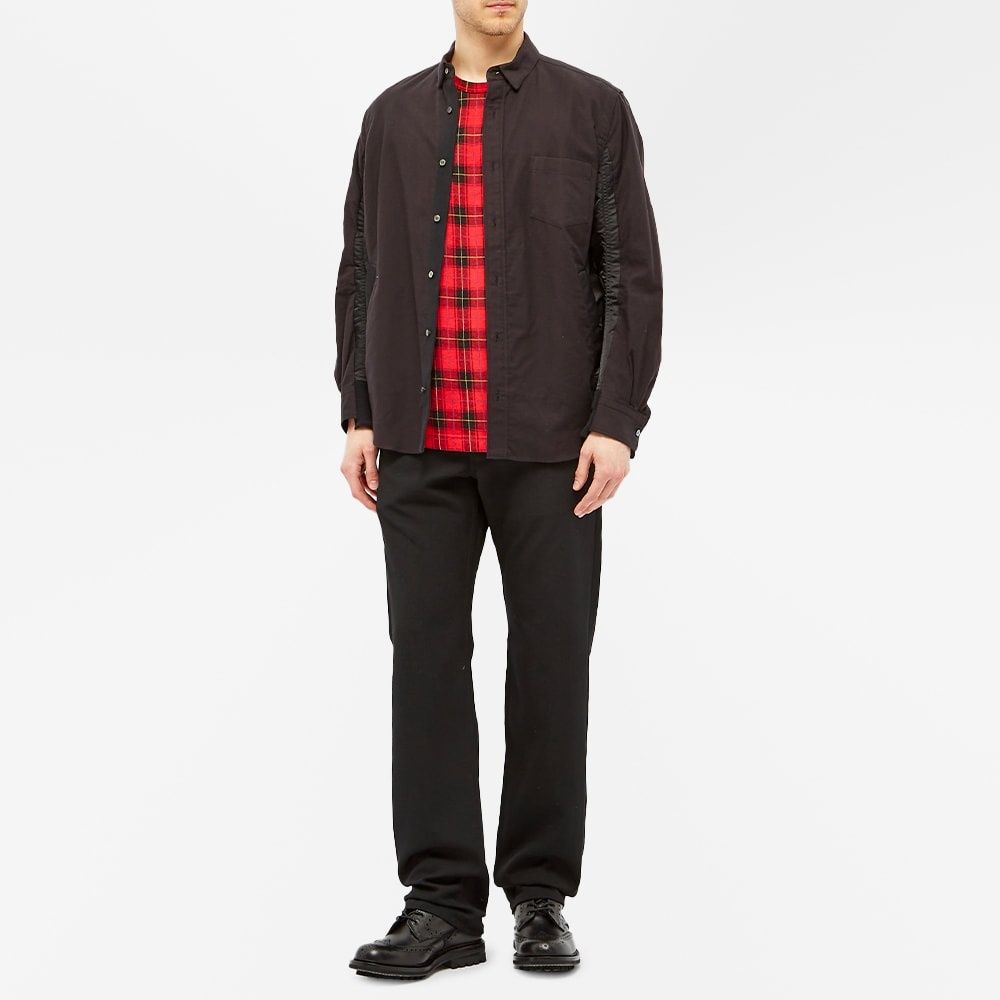 Comme des Garcons Homme Plus Long Sleeve Tartan Tee - 5