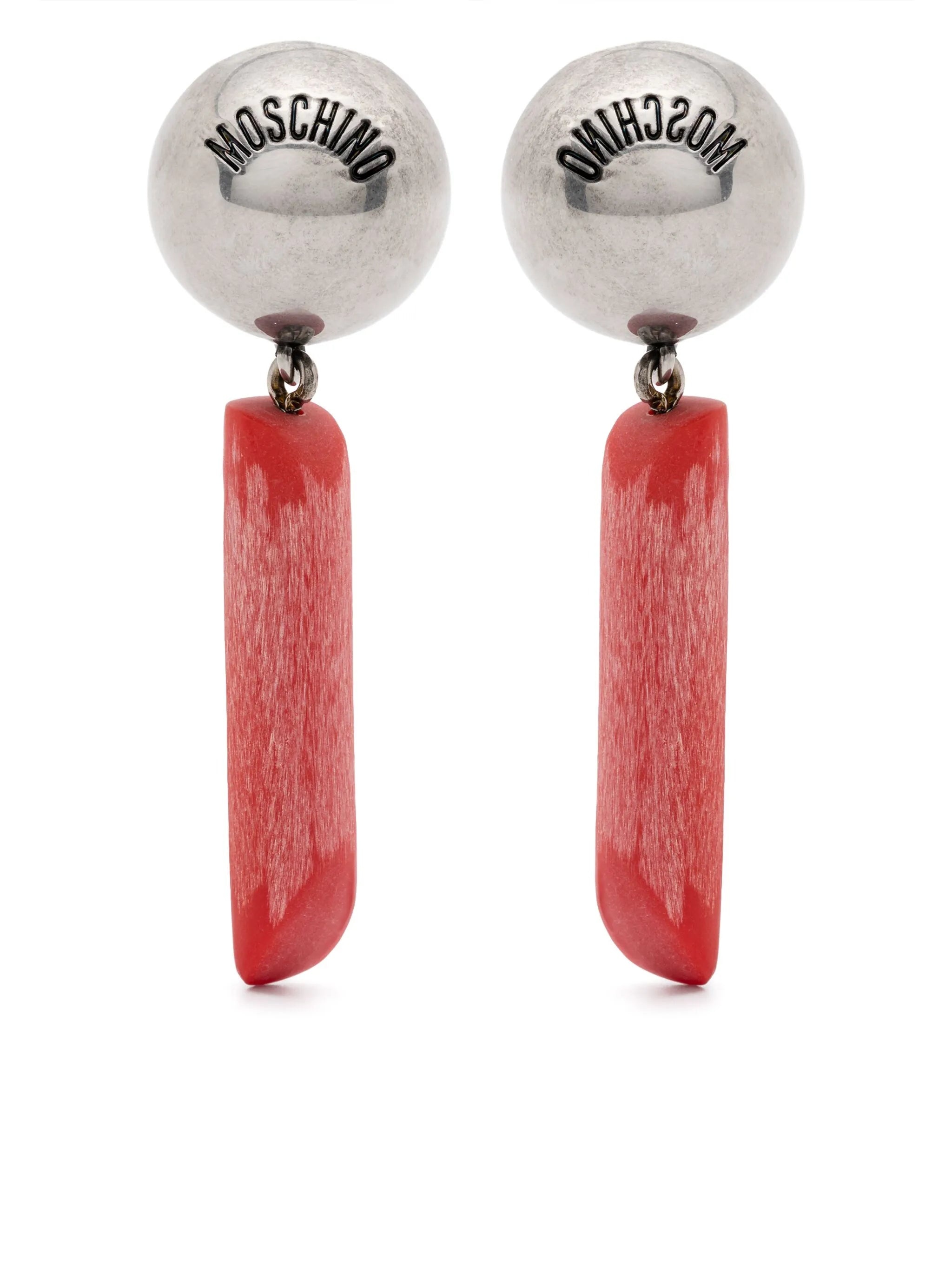 Logo-engraved Clip-on Earrings - 1