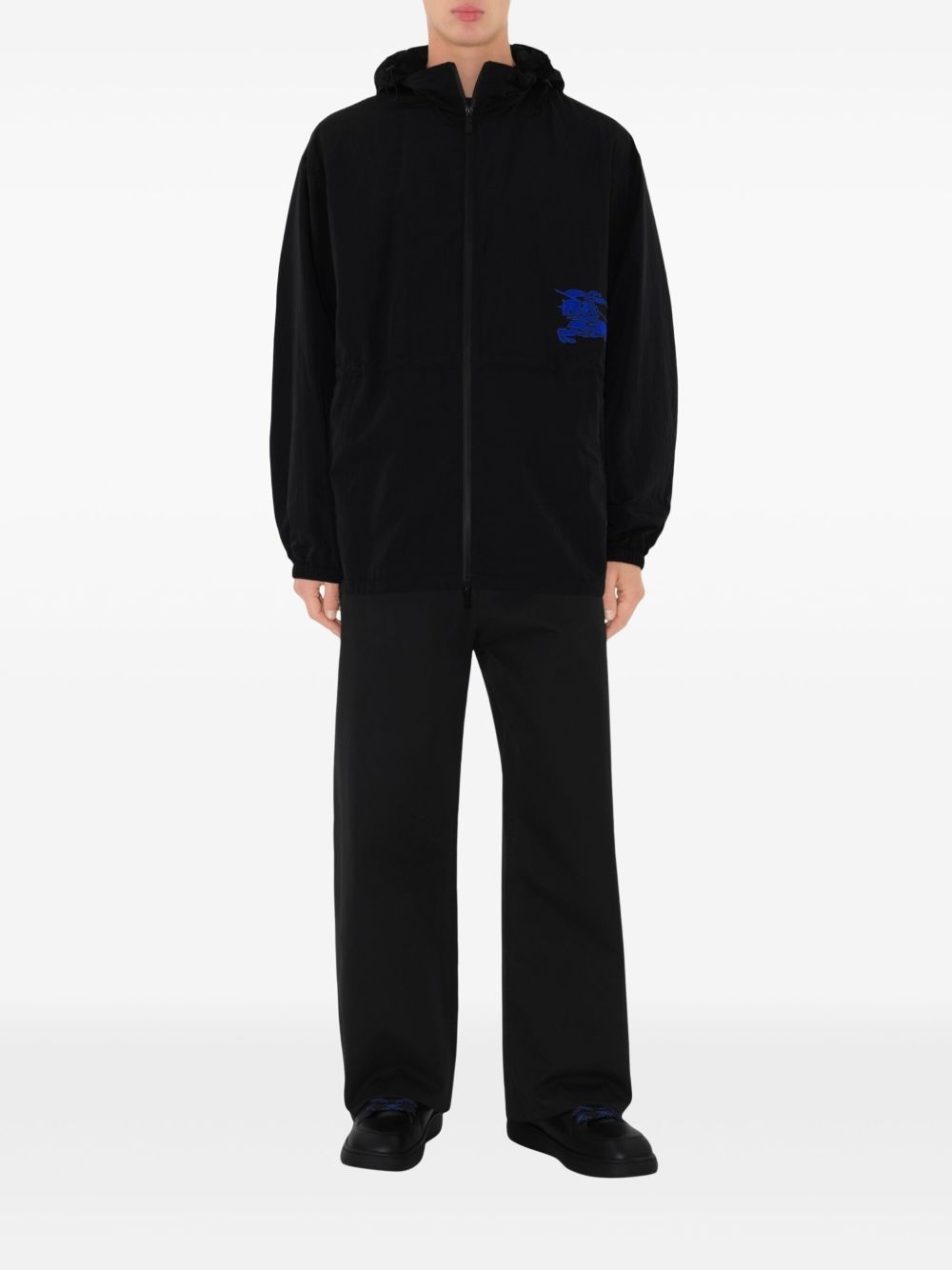 logo-print funnel-neck jacket - 6
