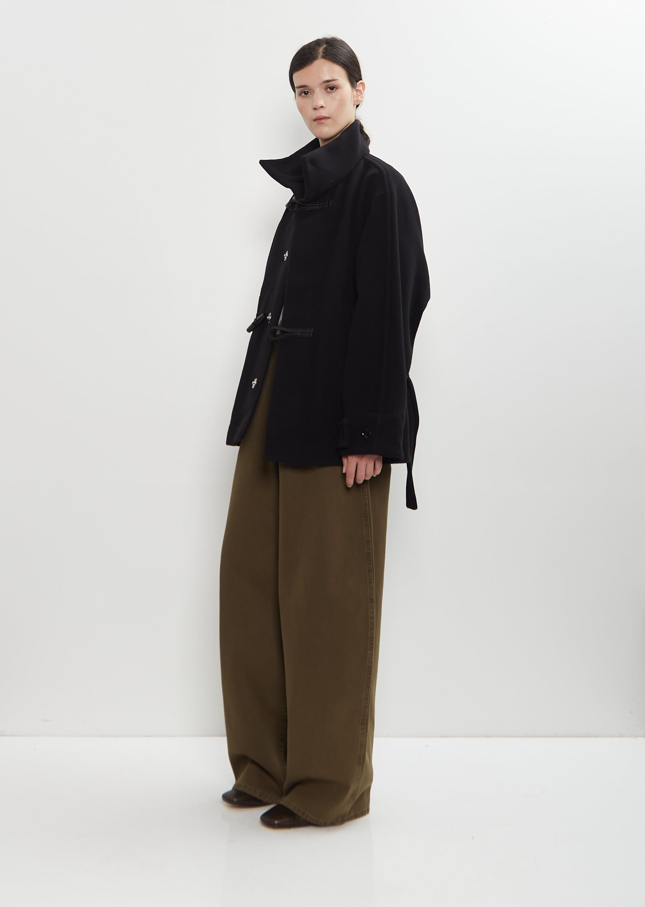 Short Wool Duffle Coat - 4