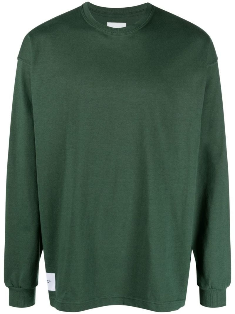 logo-patch long-sleeve T-shirt - 1