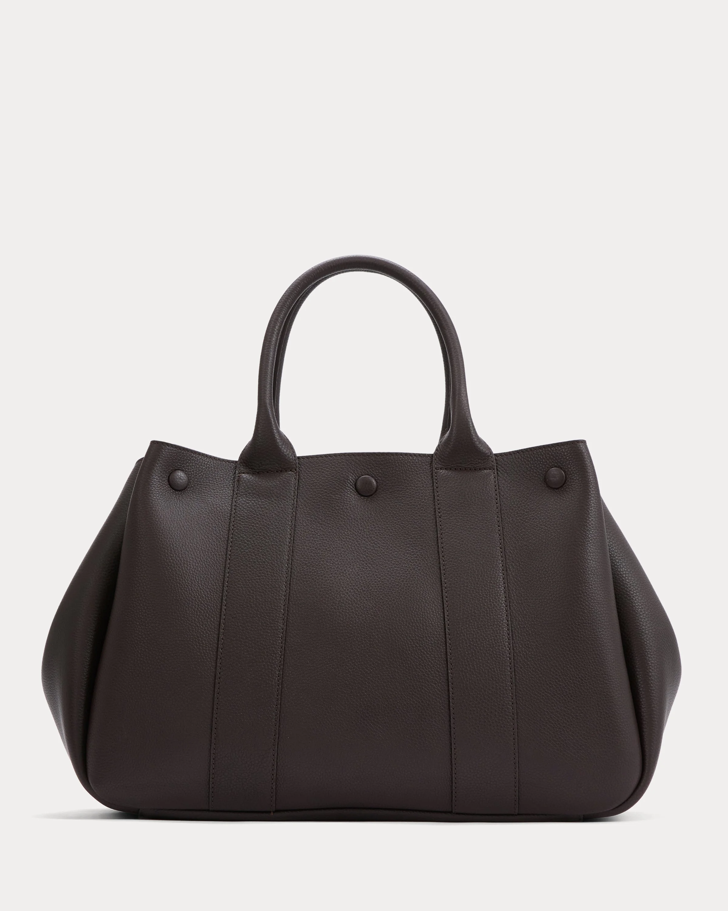 LEATHER BOXY TOTE - 1