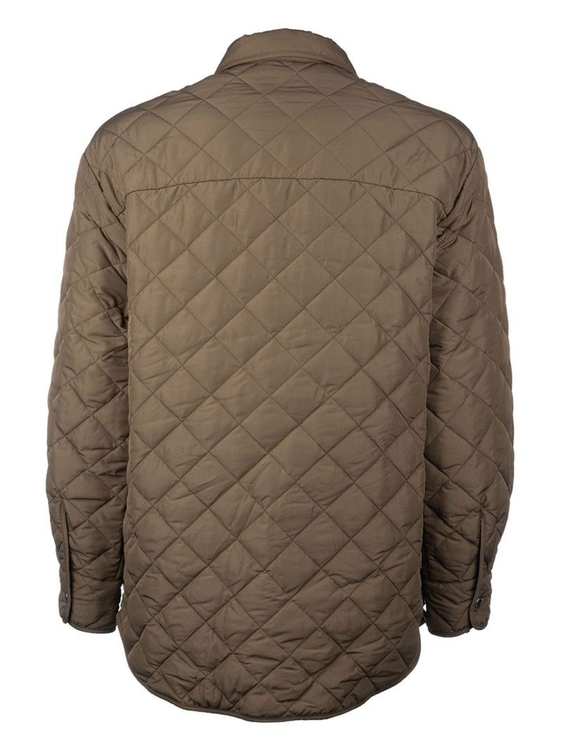 EMPORIO ARMANI logo-embossed quilted jacket outlook