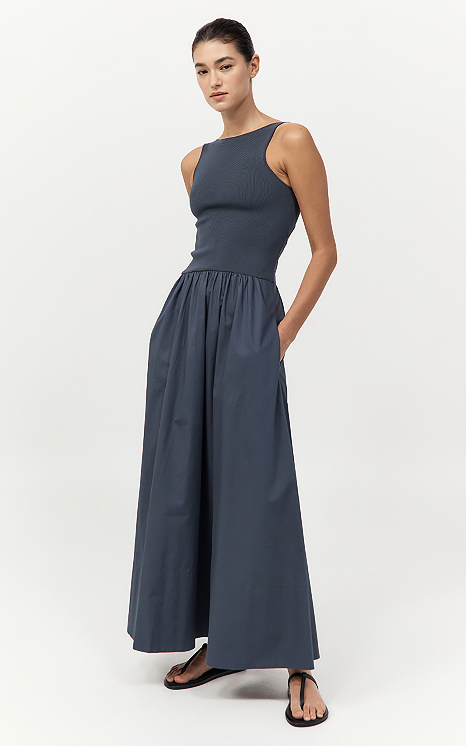 Cut-Out Maxi Dress grey - 2