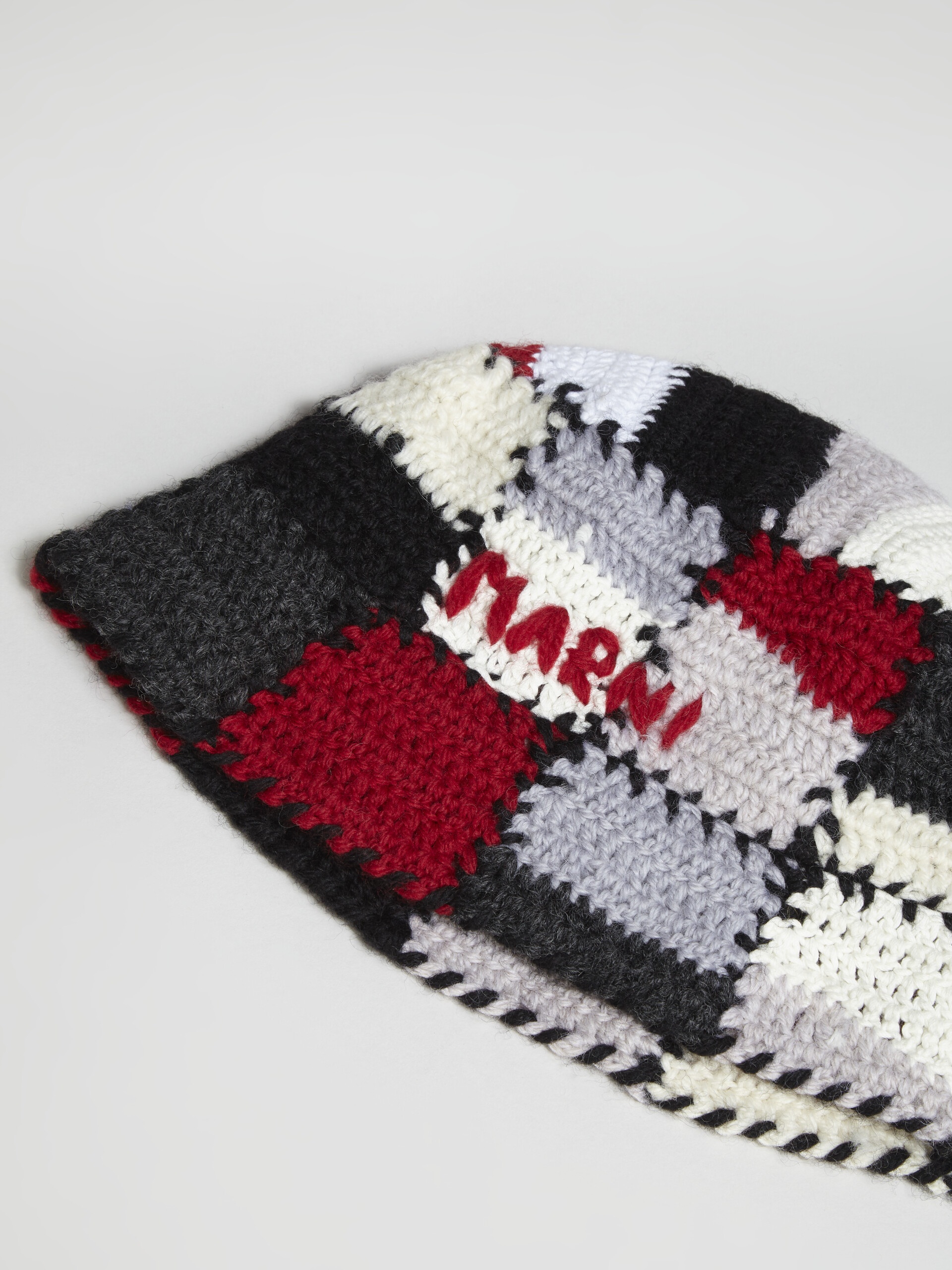 WOOL AND COTTON HAND MADE CROCHET HAT - 3