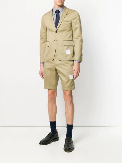 Thom Browne Cotton Twill Unconstructed Chino Shorts outlook