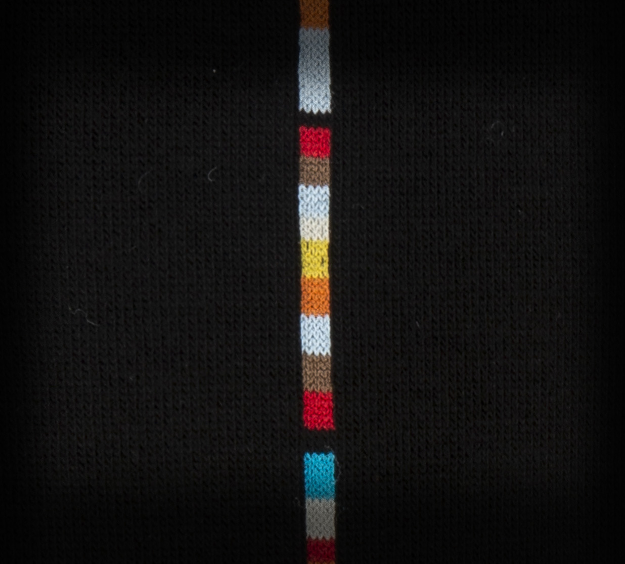 Black 'Signature Stripe' Central Trim Socks - 4