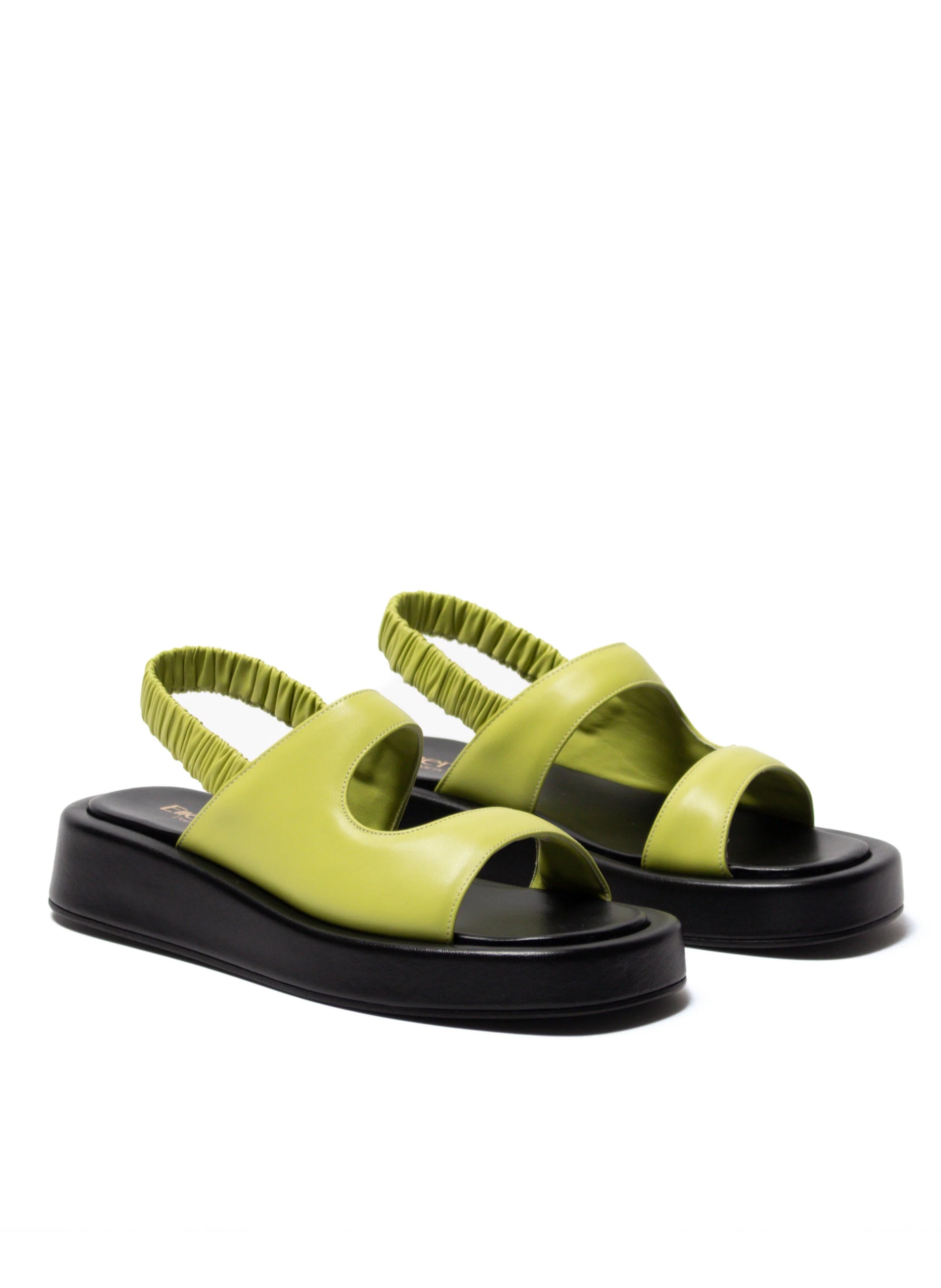 Gemini Puffy Slingback Lime/Black - 1
