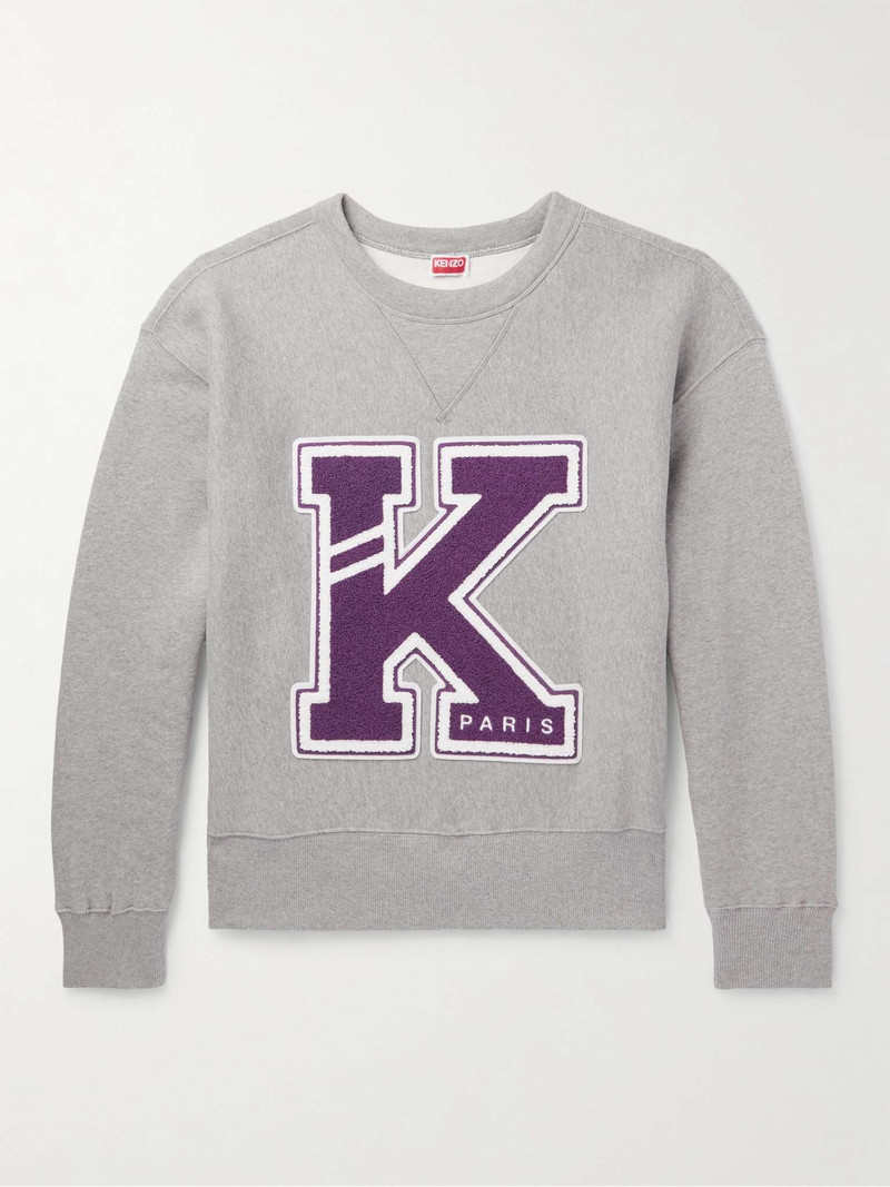 Logo-Appliquéd Cotton-Jersey Sweatshirt - 1