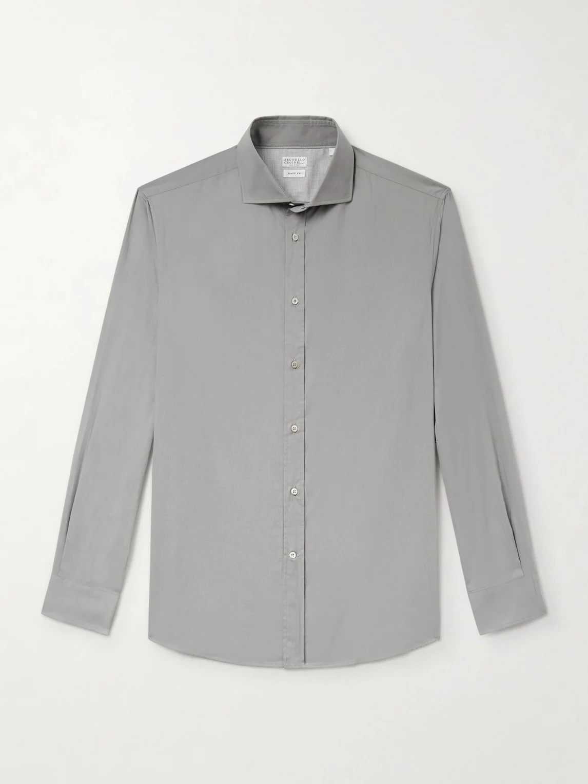 Cutaway-Collar Cotton Shirt - 1