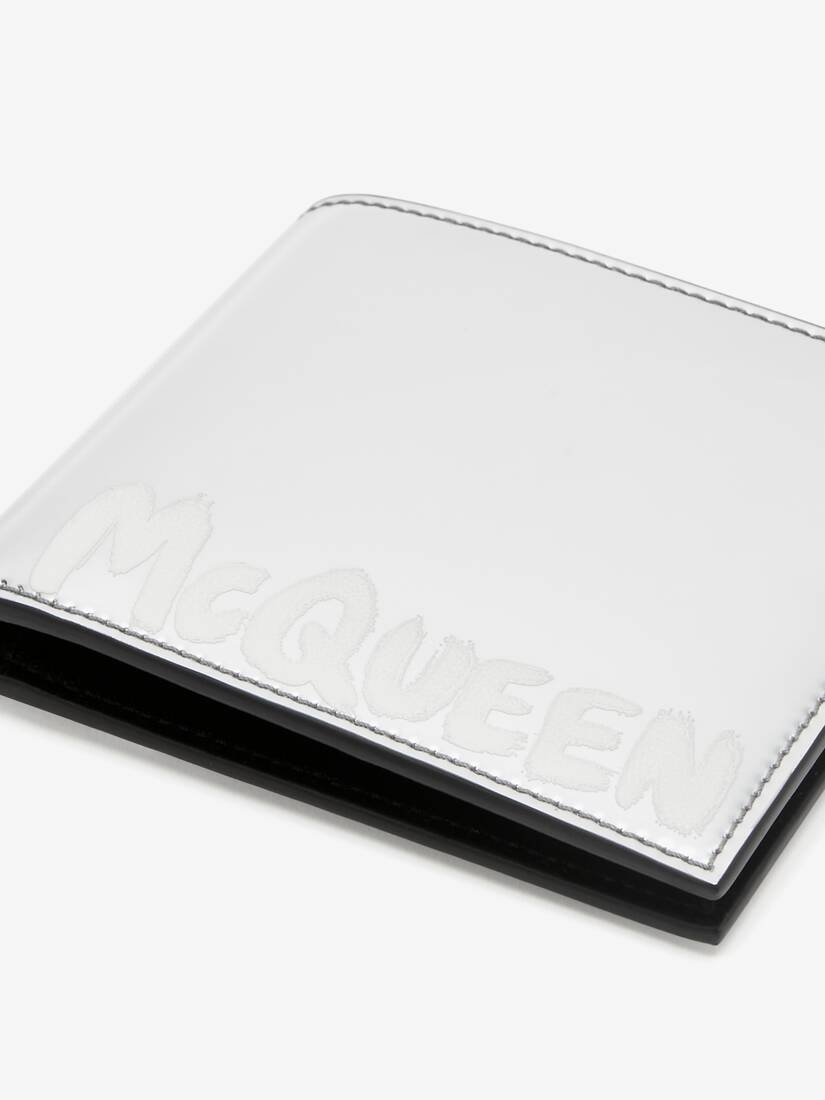 Alexander McQueen Men's McQueen Graffiti Billfold Wallet in