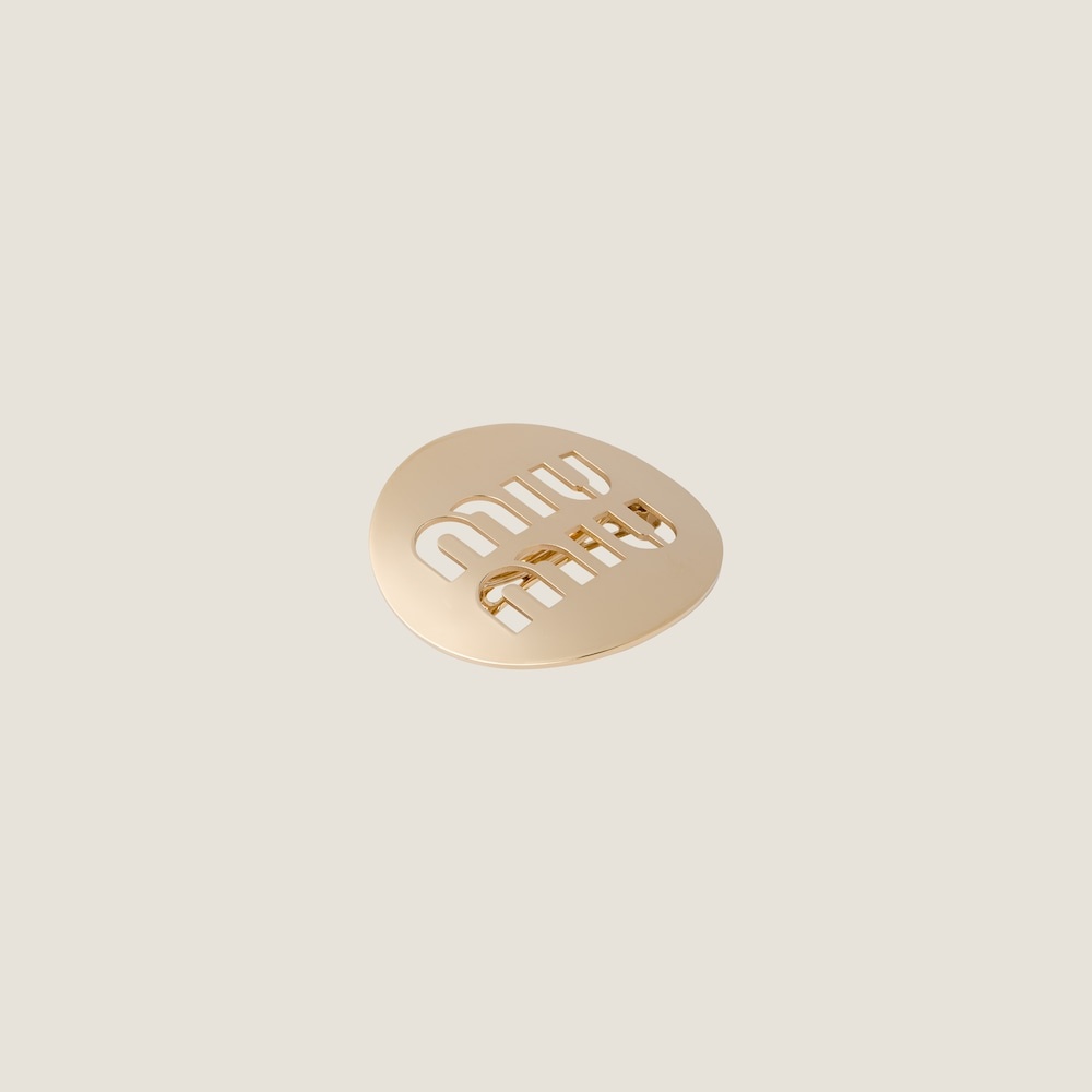 Miu Logo hair clip - 2