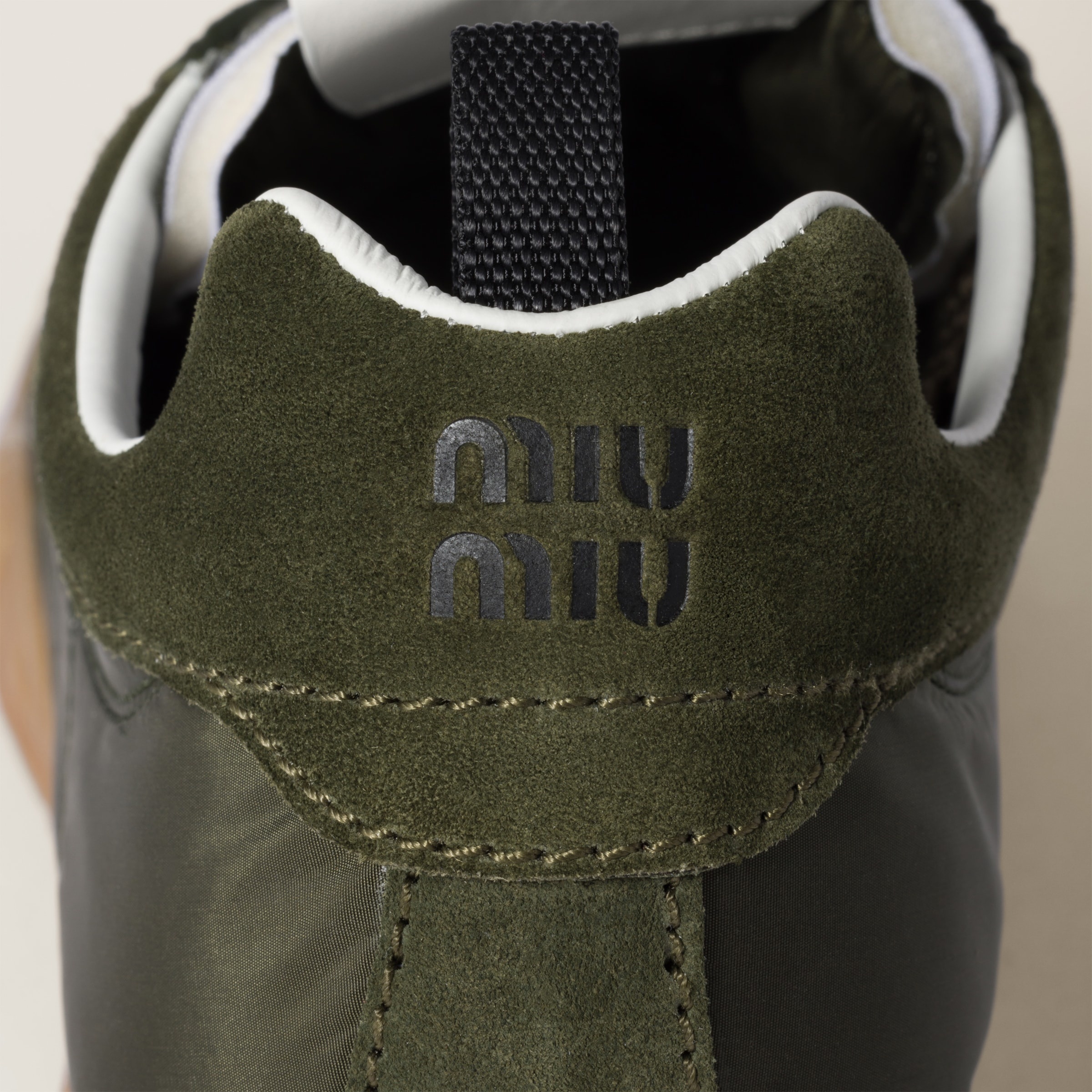 Tyre technical fabric and suede sneakers - 3