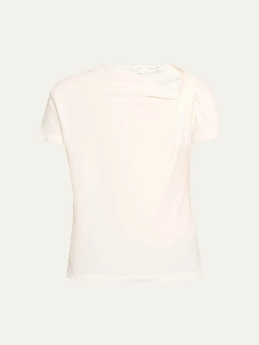 Liz Short-Sleeve Twist Top - 1