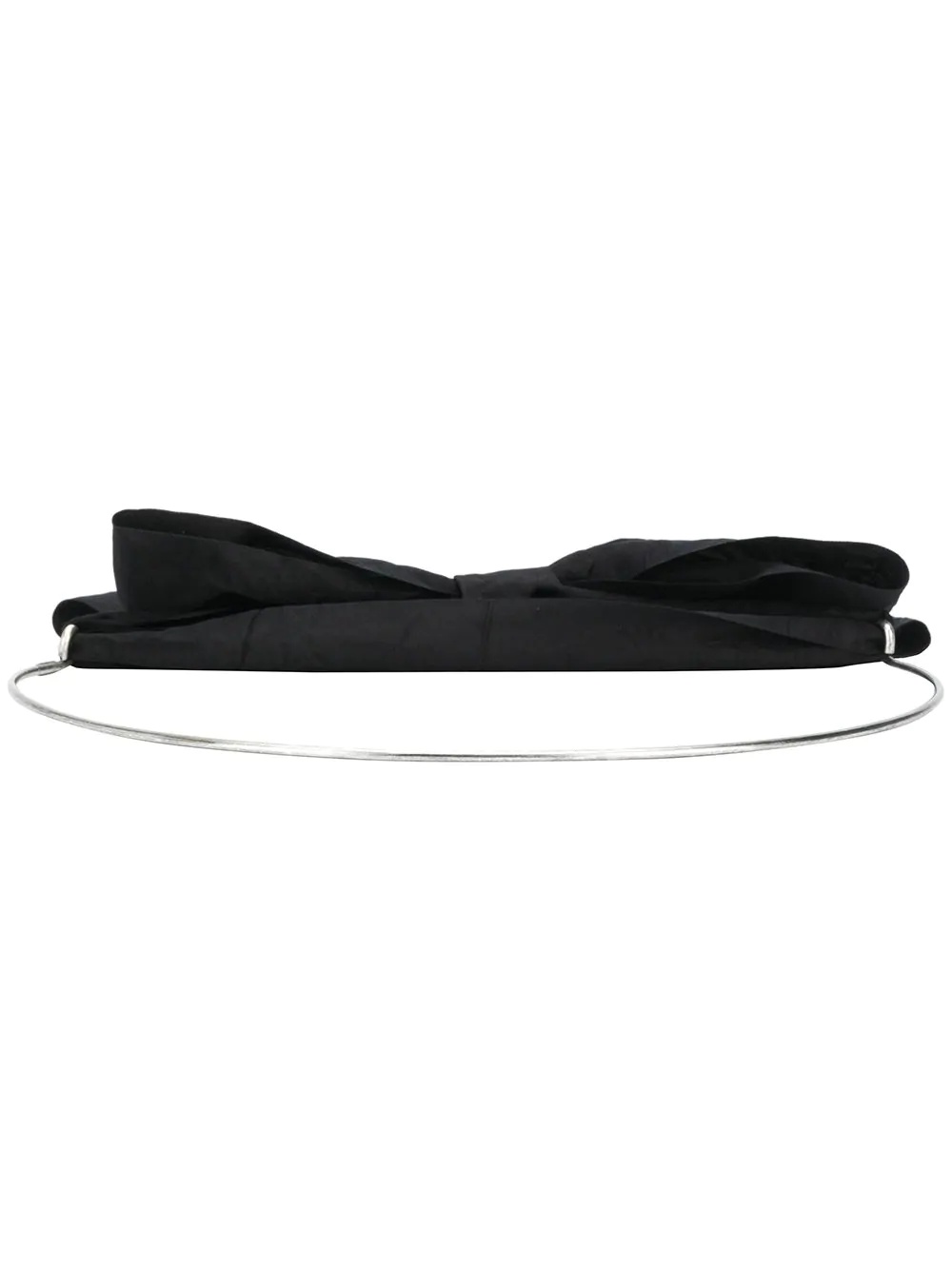 metallic tie-front belt - 1