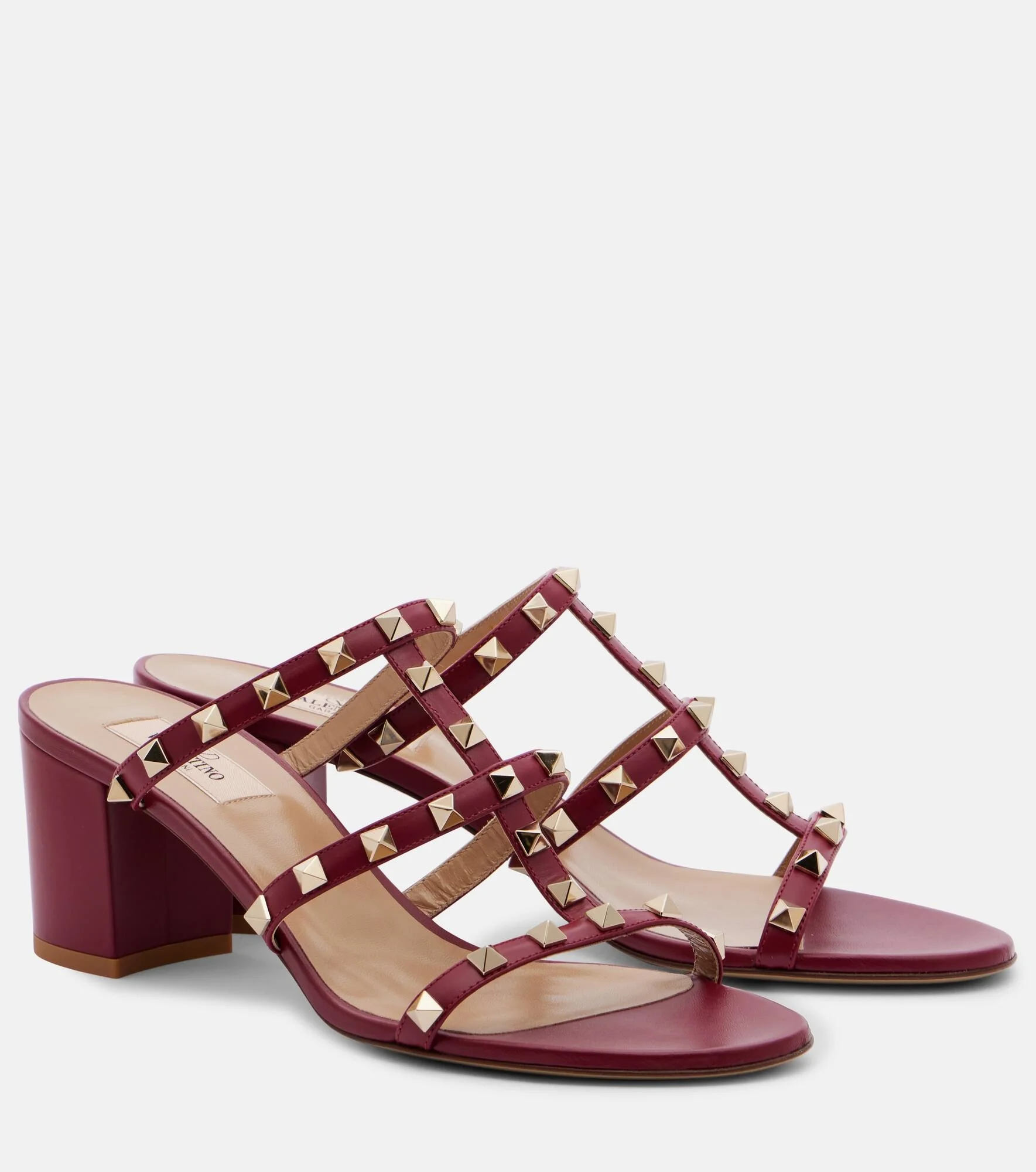 Rockstud 70 studded leather sandals - 1