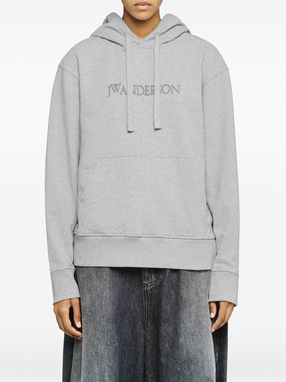 logo-embroidered hoodie - 3