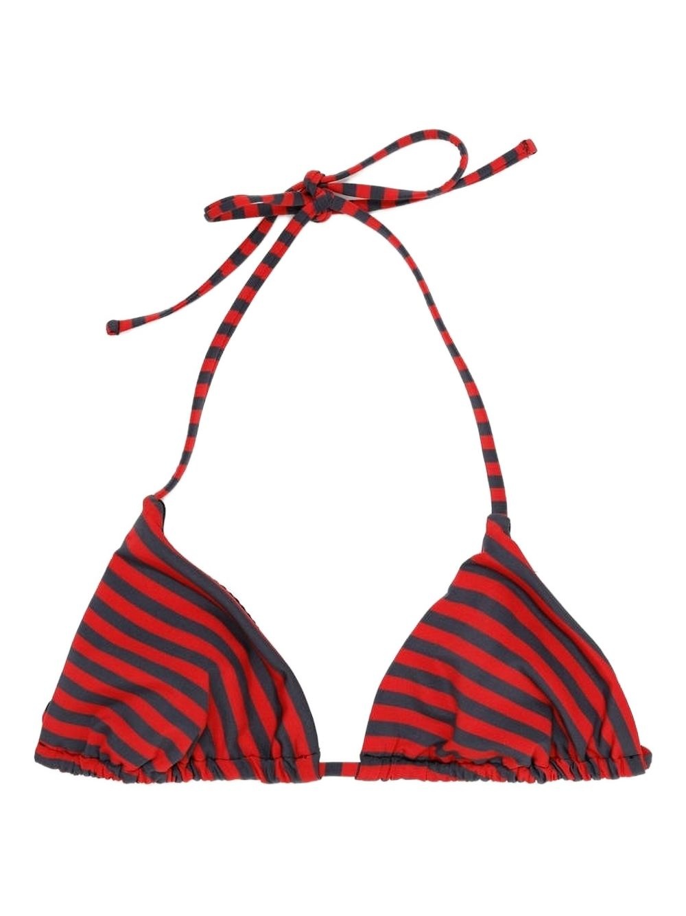 Kineta striped-pattern bikini top - 1