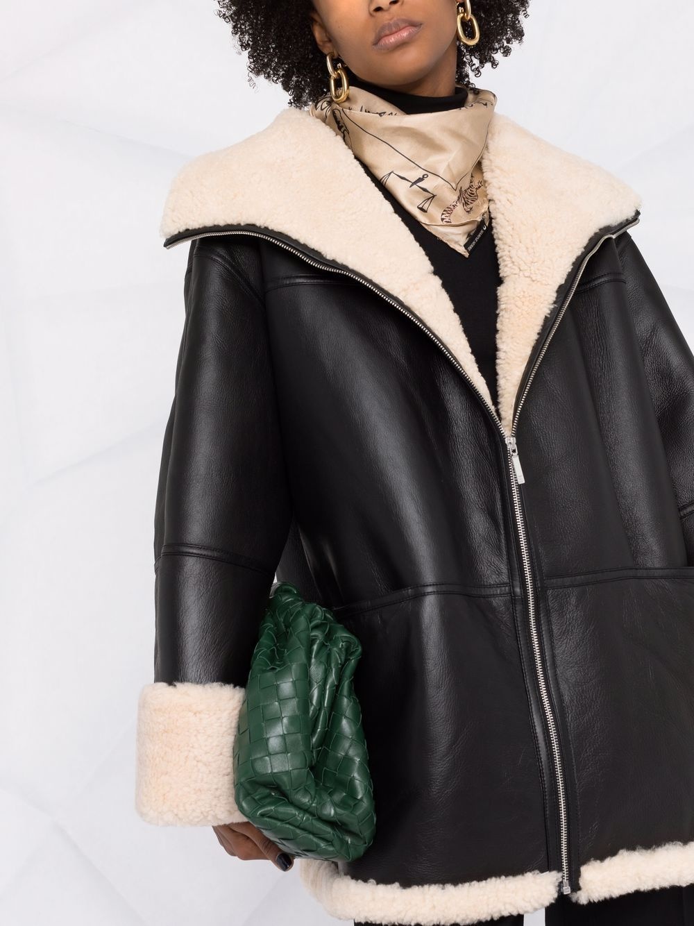 Signature shearling jacket - 5