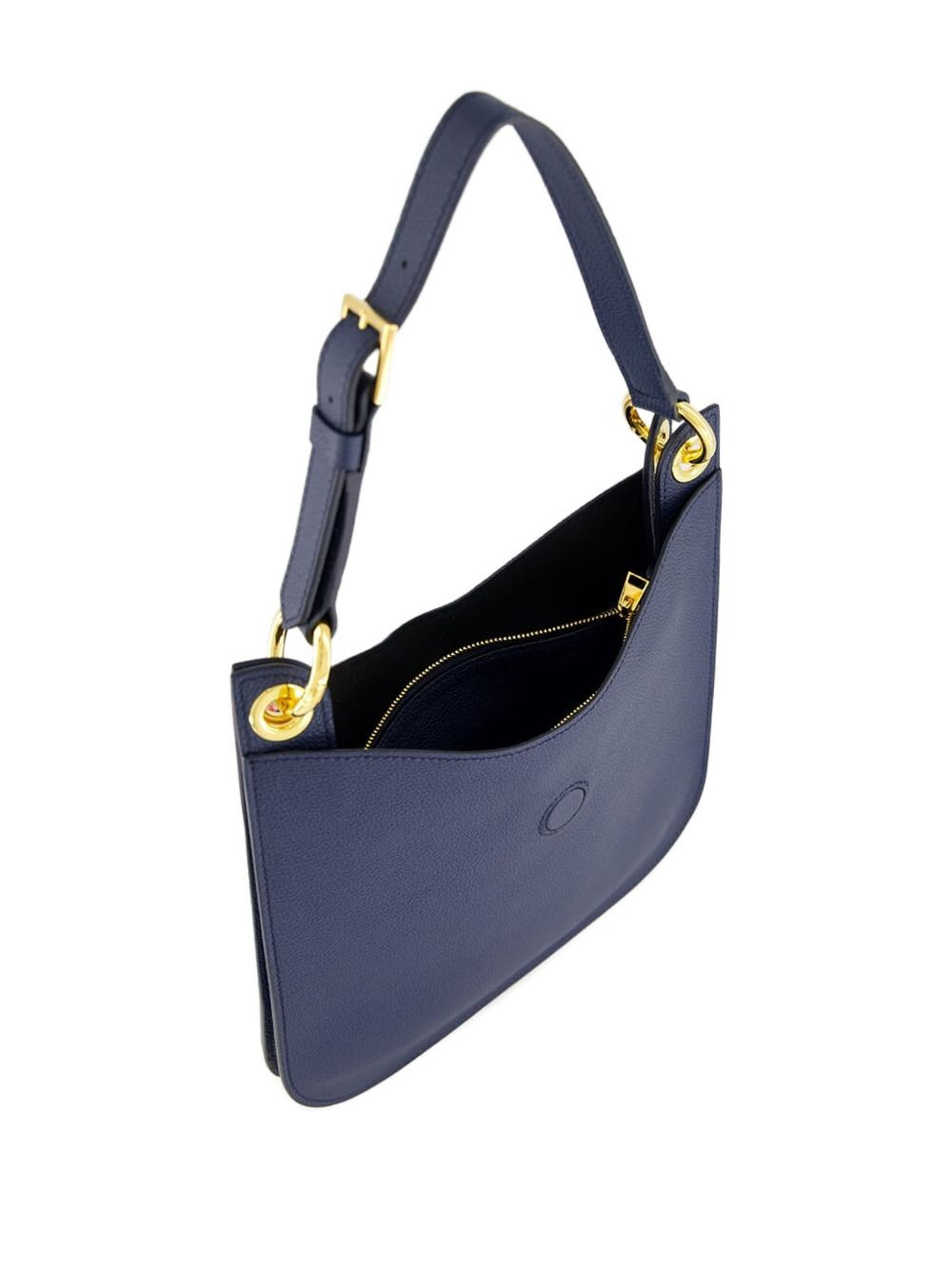 grain leather T-bar shoulder bag - 2