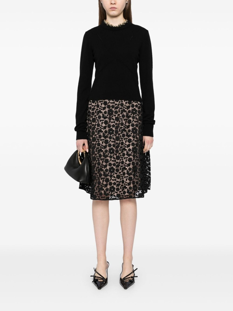 N°21 floral-lace midi skirt outlook
