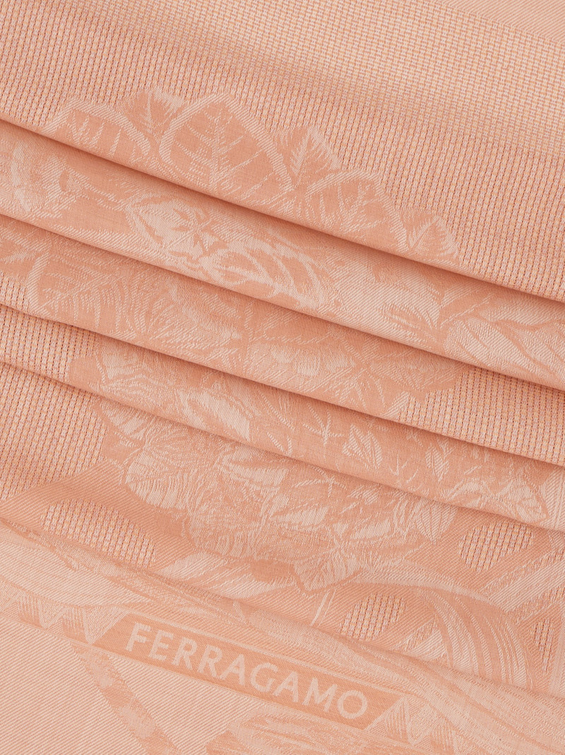 FERRAGAMO Silk and cashmere stole outlook