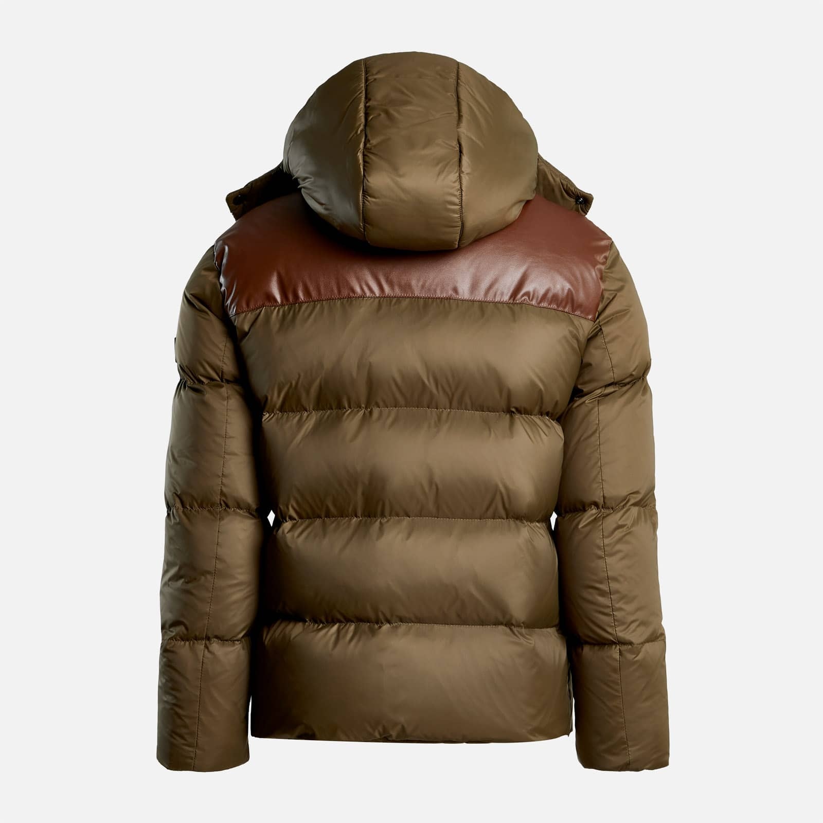 Hooded Down Jacket Green - 2