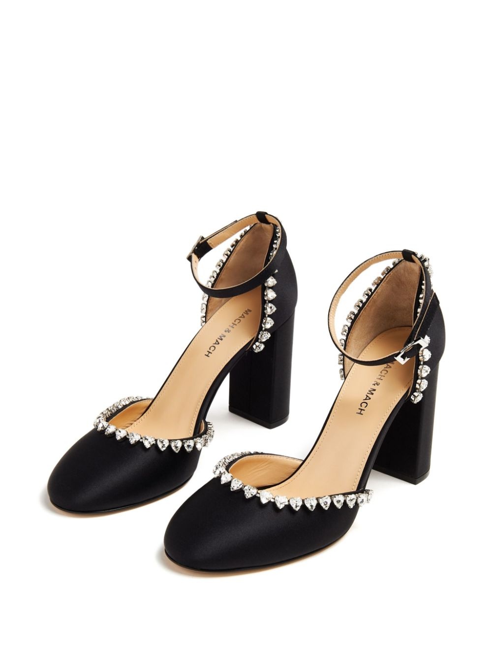 Audrey 95mm satin pumps - 5