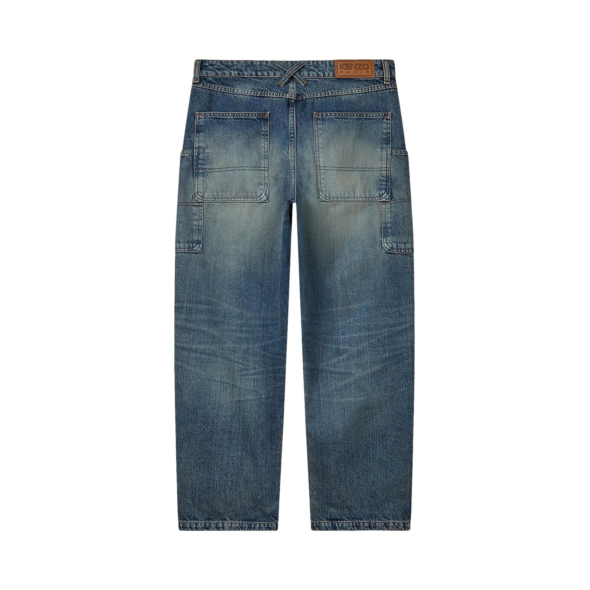Kenzo Cargo Monkey Fit Jeans 'Ten Wash Denim' - 2
