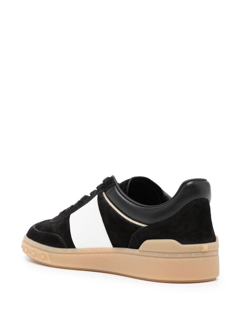 Rockstud leather sneakers - 3