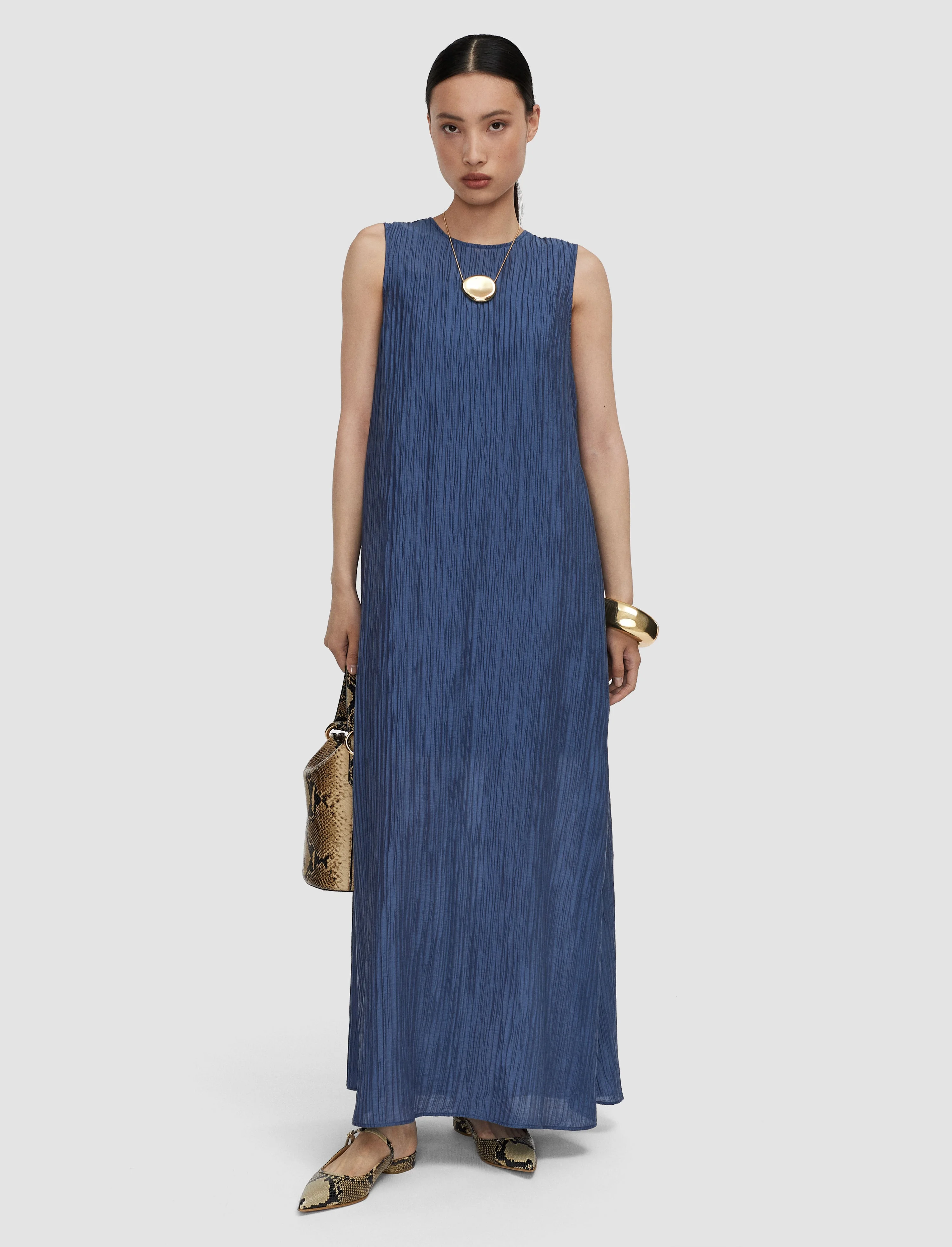 Dion Fluid Crinkle Dress - 1