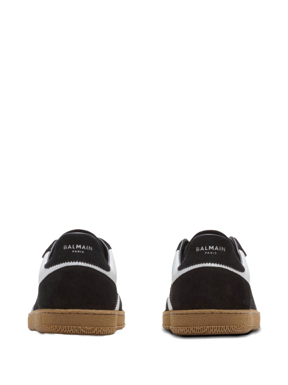 two-tone lace-up sneakers - 3