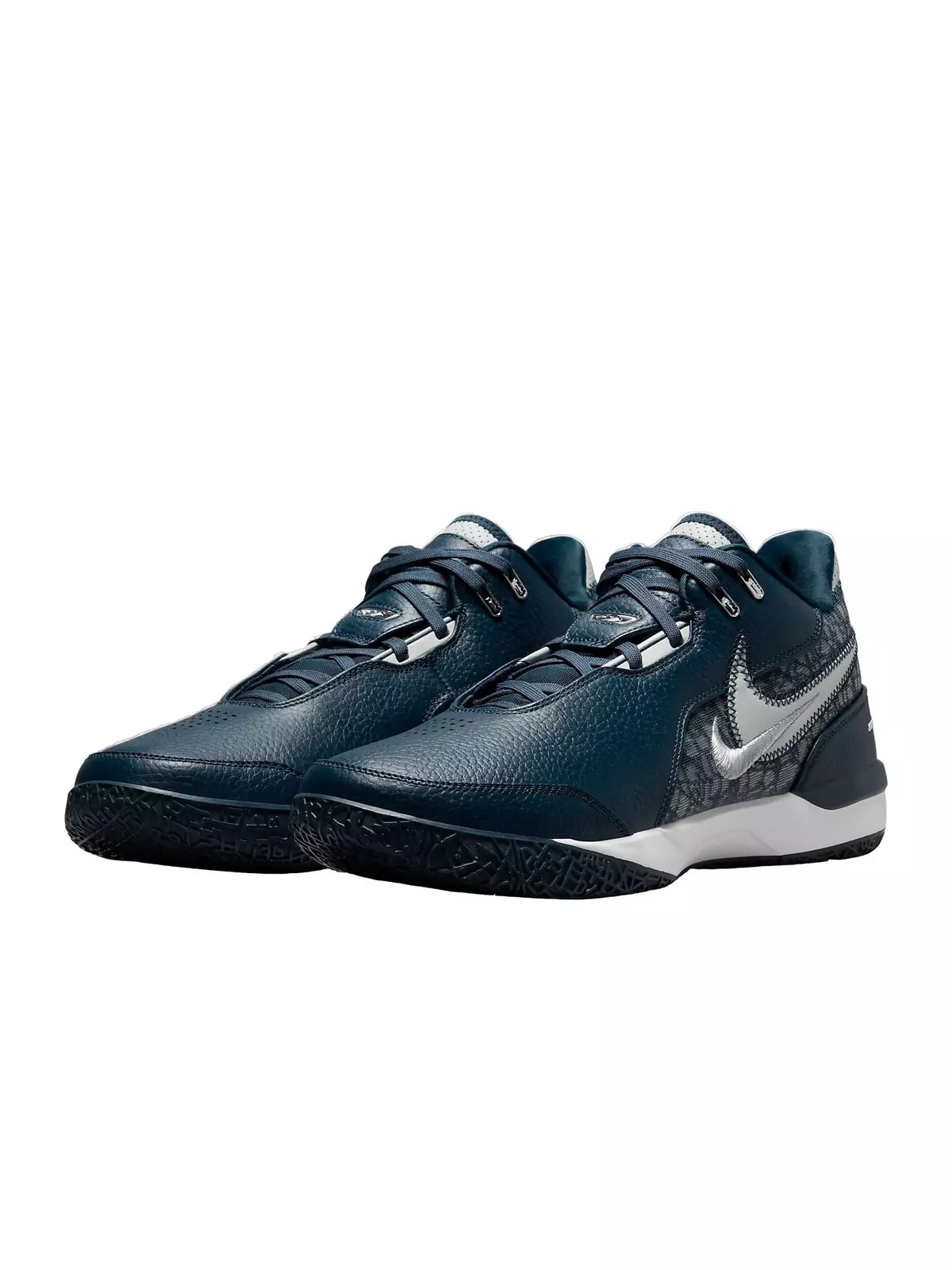 LeBron NXXT Gen AMPD "Armory Navy/Sail/Metallic Silver/Light Silver" Men's Basketball Shoe - 3