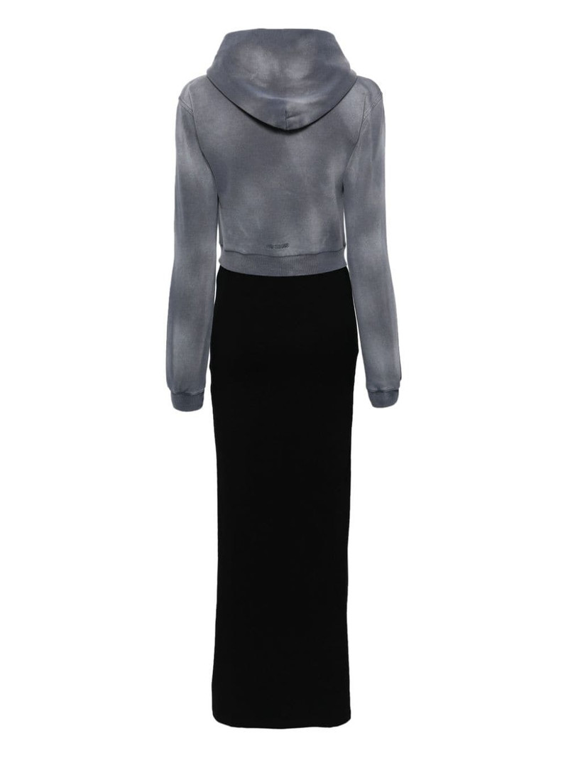 We11done layered hoodie dress outlook