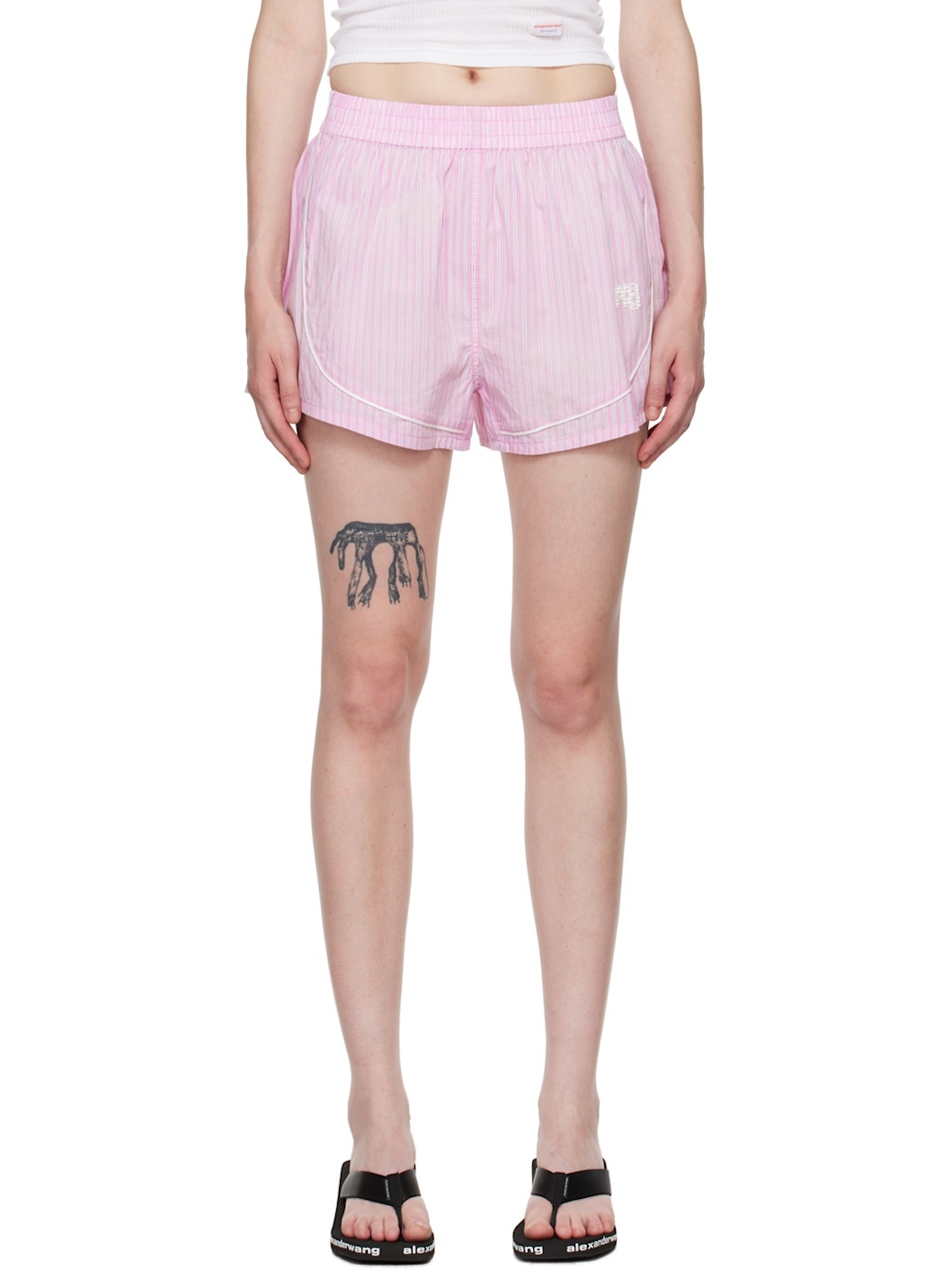 Pink Track Shorts - 1