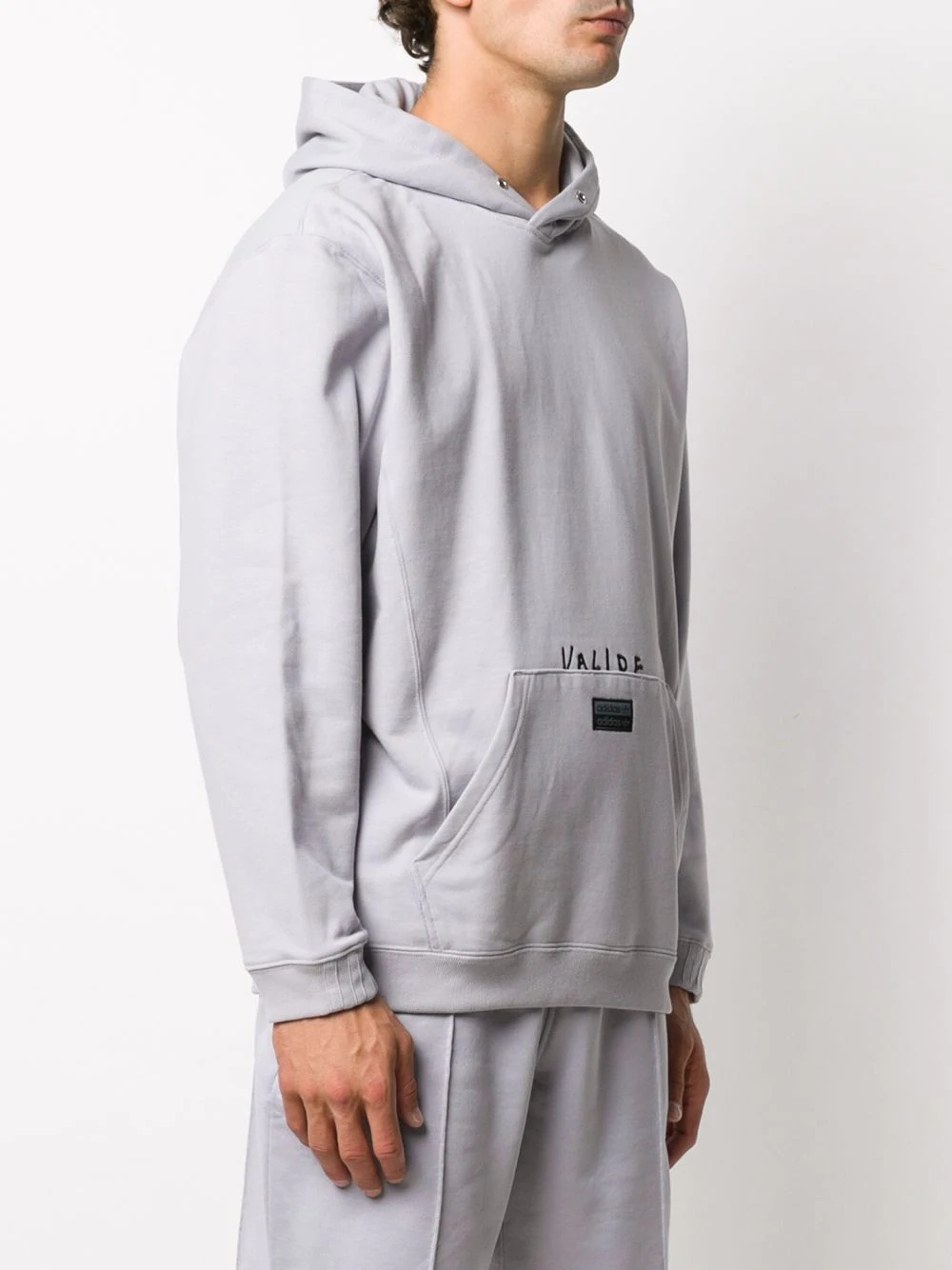 grey long-sleeve hoodie - 3