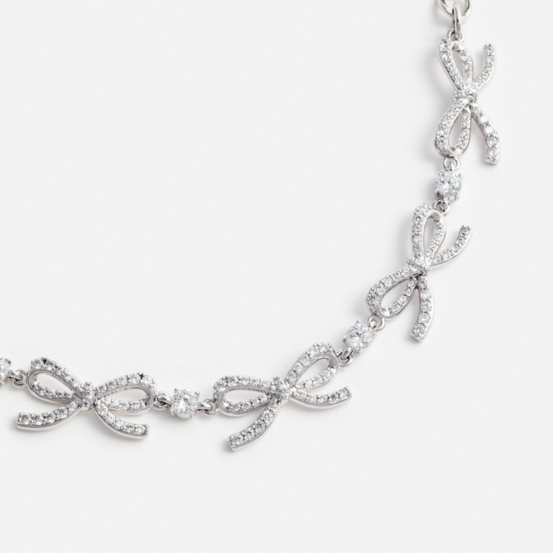 self-portrait Crystal Bow Bracelet outlook