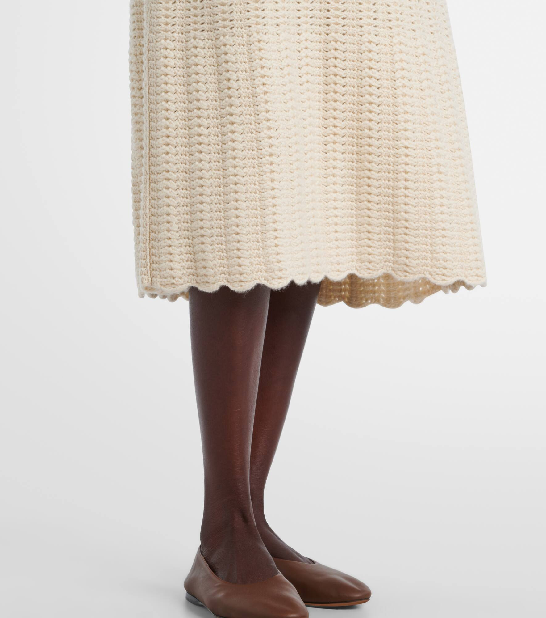 Arola knitted cotton polo dress - 5