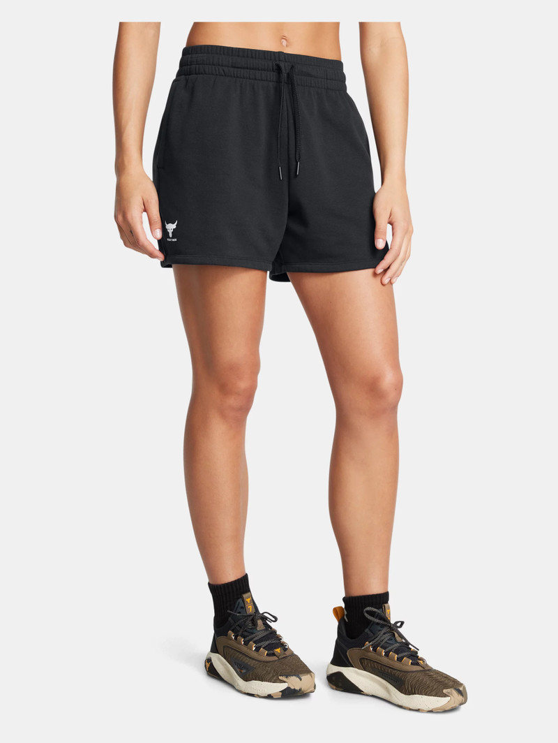 Under Armour Women's Project Rock Terry Shorts outlook