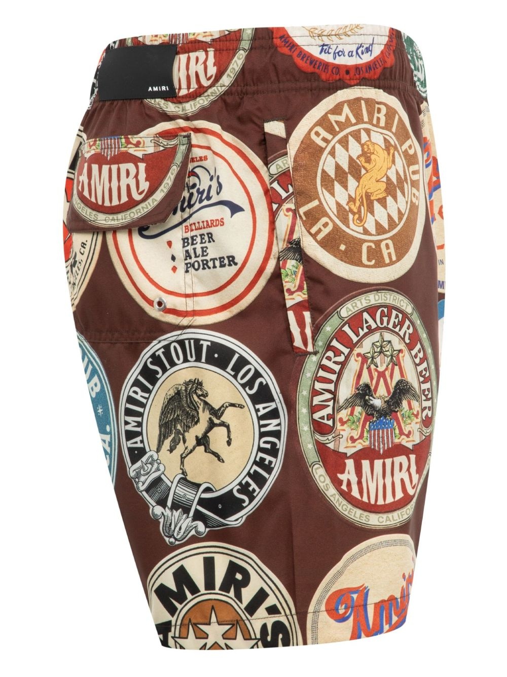 coaster-print swim shorts - 3