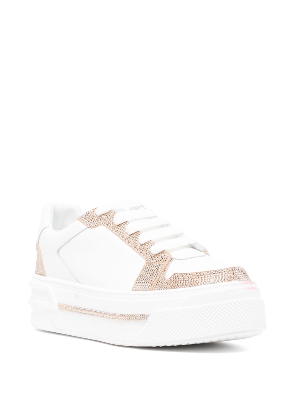 lace-up fastening trainer - 2