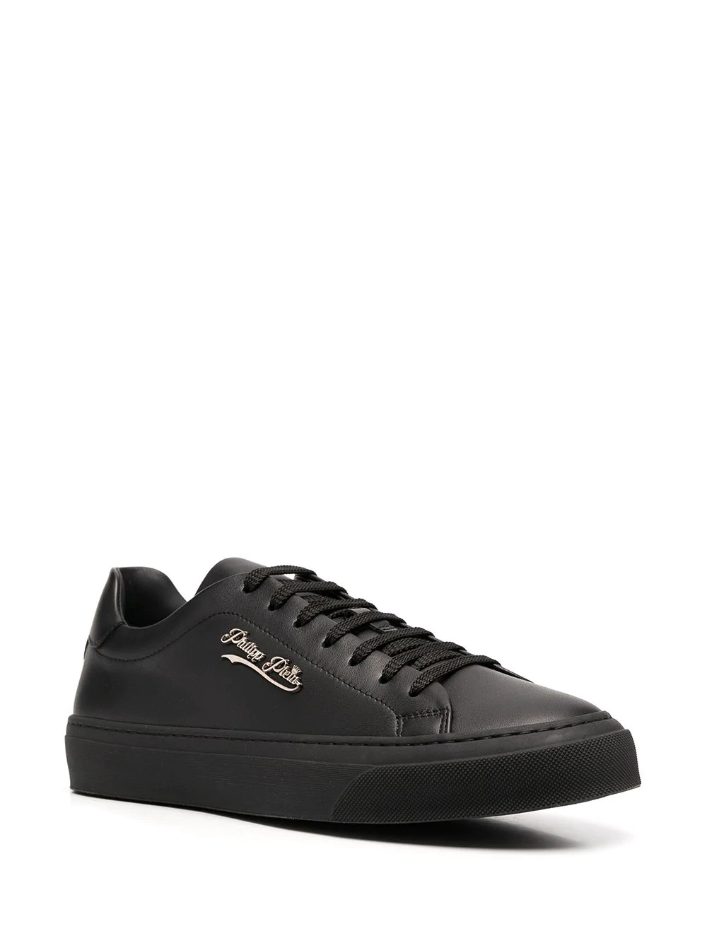 Signature low-top leather sneakers - 2