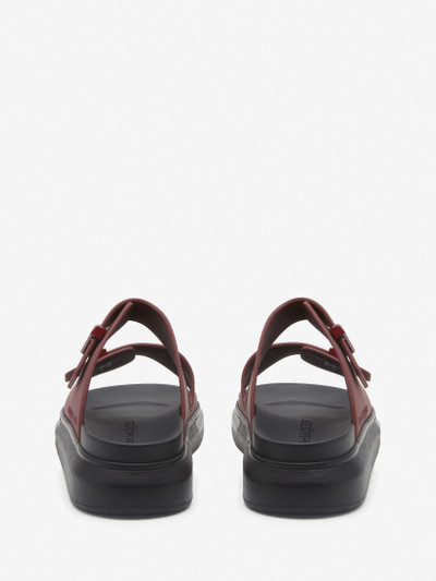 Alexander McQueen Men's Hybrid Slide in Bordeaux outlook