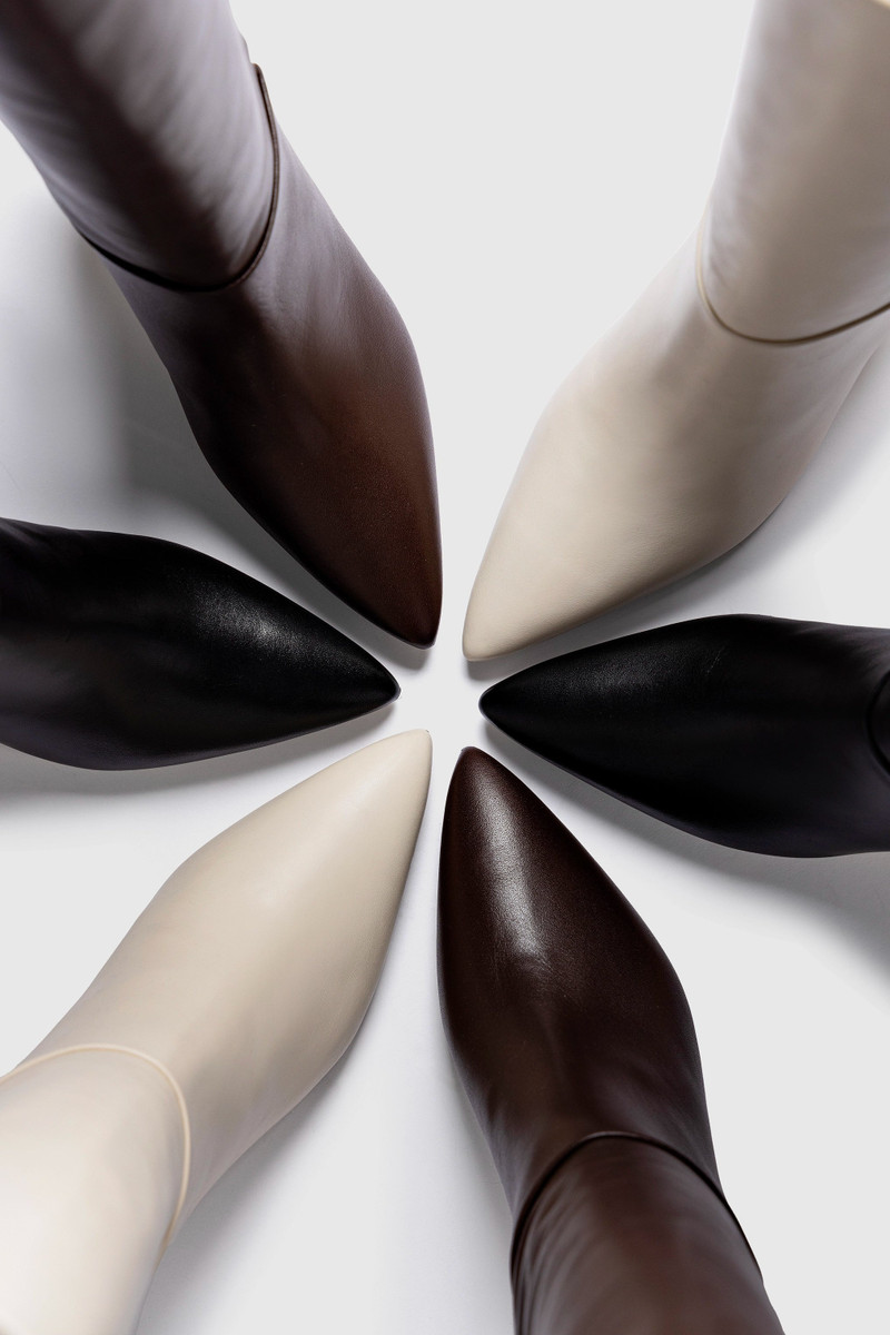 Kate Mid Boot In Brown Leather 6